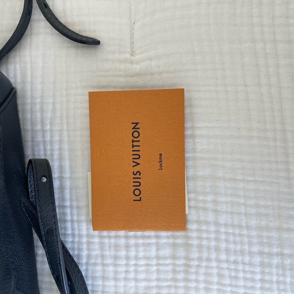 Authentic Louis Vuitton Lock Me Mini Backpack Black and Gold - Picture 6 of 16
